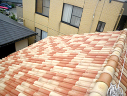 ソーラーパネル設置前の屋根