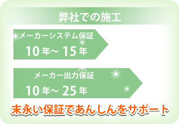 太陽光発電システムの長期保証